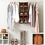 Household Essentials Hanging Shoe Organizer with 10 Pockets, Beige (7810-1)~#|#~3952D595-3CF2-4753-A9C1874101F98C8C_sc7
