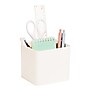 Mind Reader 2-Compartment Plastic Desk Organizer, White (SIMPORG-WHT)~#|#~395E5CF5-7400-4031-96FC91BBB9F61A39_sc7