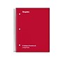 Staples® 5-Subject Subject Notebooks, 8.5" x 11", College Ruled, 200 Sheets, Assorted (10467M-CC)~#|#~395EBAC6-E695-478C-8D8280763CAF5FD4_sc7