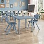 Flash Furniture Emmy Square Activity Table Set, 24" x 24", Height Adjustable, Dusty Blue (YCX232SQRTBDTBR)~#|#~3960EB33-AE9B-4A63-8F8937BFE3C83499_sc7