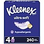 Kleenex Ultra Soft Facial Tissue, 3-Ply, 60 Sheets/Box, 4 Boxes/Pack (54308)~#|#~3964704B-4CE8-48D6-A5F595241B2A49B9_sc7