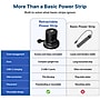 Uncaged Ergonomics Retractable Power Strip with USB-C, 4 AC Outlets, 4 USB Ports and 6ft Retractable Cord, Black (RC-black)~#|#~39964D84-0089-4F53-AF73F8A0982799D7_sc7