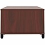 Lorell 24"W x 24"D Laminate Square Reception Table with Storage, Mahogany (LLR69200)~#|#~39978A26-F67F-4444-BFC30D874D17D8D2_sc7