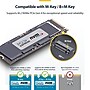 StarTech USB4 M.2 External Hard Drive Enclosure, NVMe, Black (1USB4-NVME-ENCLOSURE)~#|#~39A0A880-A57F-4ADC-89153C1E8CE380D2_sc7