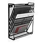 TRU RED Mesh Letter Wall File, 5‑Pocket Hanging File Organizer, Black – Vertical Wall‑Mounted Mail & Document Holder~#|#~39A5926E-2FF4-492D-9774AB927AD01E5D_sc7