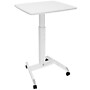 Mount-It! Height Adjustable Rolling Laptop Desk, Holds 17 lbs., White (MI-7997)~#|#~39B69A74-6D50-4794-AE99417BB2E54FCA_sc7