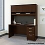 Bush Business Furniture Westfield 60W x 24D Office Desk with Hutch and Mobile File Cabinet, Mocha Cherry (SRC014MRSU)~#|#~39CBA367-0E05-49E8-AB9942D4EA659EC8_sc7