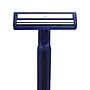 Medline Twin Blade Facial Razors with Lube Strip, Blue, 10/Pack (BRN1323H)~#|#~39D9A97C-FFF7-4926-B975743B240E6824_sc7