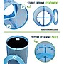 Alpine Industries 4460 Steel Mesh Outdoor Recycling Bin, 36 Gallon, Blue (ALP4460-01-C)~#|#~39E1630B-FA63-4048-ABF8BF7929EC2F70_sc7