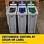 Rubbermaid Slim Jim Single-Stream Recycling Station, 23 Gallon, Gray/Blue (2185055)~#|#~39EBC507-3D80-4EFE-8781F60EC87D8488_sc7