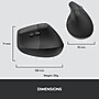 Logitech Lift for Business Wireless Ergonomic Vertical Optical Mouse, Graphite (910-006491)~#|#~3A03C023-A410-4AB2-A0F1F473E806171B_sc7