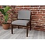 Lesro Amherst Wood Vinyl Guest Chair, Armless, Gray (AW1102.WRW-01CHGY)~#|#~3A052AB8-969A-42EB-879856121344EA8E_sc7