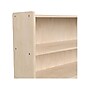Flash Furniture Bright Beginnings 3-Section Open Storage Unit, 31.5"H x 47.25"W x 12"D, Brown (MK-ME088029-GG)~#|#~3A36A524-B438-4EDD-8DC719FB9E8A655B_sc7
