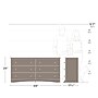 Prepac 29" Monterey 6 Drawer Dresser, Cherry (CDC-6330-K)~#|#~3A46278B-8074-426D-B9B6382778D66568_sc7