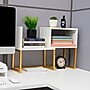 Mind Reader 3 Metal Desktop Bookshelf, 15.75" x 7.87" x 23.75", White (MDGDESK-WHT)~#|#~3A52BEB4-AA2A-4656-87F344556FF1A2D4_sc7
