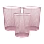 Staples Metal Mesh Trash Can, 4.4 Gallon, Dusty Pink, 3/Pack (ST63858)~#|#~3A65ACD9-BEB8-41CD-A43E624838EEBF8F_sc7