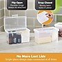 Bostitch Konnect Nest Stackable Boxes, 5.2" x 3.5" x 2.7", Index Size, Clear, 6/Pack (23231-6PK)~#|#~3A855C18-52EA-4DB7-AD8D63C48CA46406_sc7