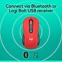 Logitech Signature M650 L Wireless Ergonomic Optical Mouse, Classic Red (910-006358)~#|#~3A926BA1-A38F-4821-9298669CBAB7EF52_sc7
