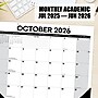 2026-2027 Willow Creek Basic 22" x 17" Academic Monthly Desk Pad Calendar, Black/White (64719)~#|#~3A9EC265-7333-4A31-9B959EC23551E925_sc7