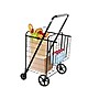 Mount-It! Rolling Utility Shopping Cart with Double Basket, 66 Lbs., Black (MI-907)~#|#~3ACF2B75-0F20-48A2-8E54815D28A352D4_sc7