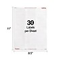 Staples Laser/Inkjet Address Labels, 1 X 2 5/8", Clear, 30 Labels/Sheet, 50 Sheets/Pack, 1500/Box (ST18081-CC)~#|#~3AD24882-E587-4AA2-8FB0A7C47D4D5DC8_sc7