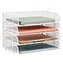 Mind Reader Metal Side Loading Stackable Letter Tray, White (DSTACK4-WHT)~#|#~3B0C421E-E5CB-43F5-94D4B49EE0DBE266_sc7