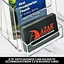 Azar Displays Trifold Brochure Holder, Desktop/Countertop, Top Loading, Clear Acrylic, 2/Pack (252922-2PK)~#|#~3B20A95A-2890-4FA1-949DE0BB13E6B68F_sc7