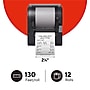 Staples Adding Machine, Register, and Calculator Rolls 2 1/4" x 130' 1-Ply, 12/Pack~#|#~3B22B24B-6A2F-4C7B-94434C7AC0192515_sc7