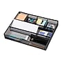Mind Reader 6-Compartment Metal Drawer Organizer, Black, 2/Set (2DEER-BLK)~#|#~3B2791F3-4C4E-4F7C-AC422958AD825F69_sc7