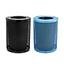 Alpine Industries 4460 Steel Mesh Outdoor Trash & Recycling Bin Combo with Flat Lid and Liner, 36 Gallon, Black/Blue~#|#~3B49314B-556B-4437-894F3803D8868C8E_sc7