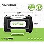 Alpine Industries Rectangular Trash Can Dolly, 200 lb. Weight Capacity, Black, 2/Pack (ALP477-DOLLY-2PK)~#|#~3B51B701-BAC8-416C-89B7F9E37D367989_sc7