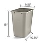 Coastwide Professional™ Plastic Trash Can, 7 Gallon, Beige (CW56430)~#|#~3B9DF2FB-E2C2-418C-8EEE99651B1EC054_sc7