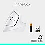 Logitech Lif Vertical Wireless Ergonomic  Optical Mouse, Off-White (910-006469)~#|#~3B9E477C-DB13-4407-BA6BFBC55D3F9AF1_sc7