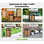 Alpine Industries Steel Outdoor Trash Can with Dome Lid, 40 Gallon, Stone (471-40-STO)~#|#~3BCFEE1F-C085-4307-8461047E495BCC06_sc7