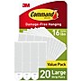 Command Large Hanging Strips, 16 lb., White, 20 Pairs/Pack (17206-20NA)~#|#~3BD23CAF-AC96-4F1D-B3AB0F4313FE53DE_sc7