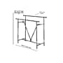 Nahanco Adjustable Double Bar Garment Rack, Chrome (K41)~#|#~3BDEB860-9D5F-4E56-AEE98A636D5224CC_sc7