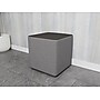 Lesro Bloom Vinyl Square Pouf Ottoman, Patriot Plus Charcoal/Chambray Grey (PF0218.SSV-06PPCL.07CHGY)~#|#~3BE95B0E-CD1B-4814-8821973F6F9E48BB_sc7