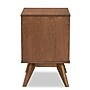 Baxton Studio Barrett 18.7"W x 15.7"D Wooden Nightstand with 2 Drawers, Walnut Brown (192-11298-HiT)~#|#~3BF98890-A429-42DB-8B0342187310D5B4_sc7