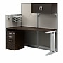 Bush Business Furniture Office in an Hour 63"H x 65"W Cubicle Panel Workstation, Mocha Cherry (WC36892-03STGK)~#|#~3C094F47-C9B6-4444-AF1D026716992229_sc7