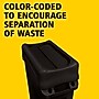 Rubbermaid Slim Jim Indoor Lid, Black Plastic, 23 Gal. (FG267360BLA)~#|#~3C0BCFBA-0D02-4CC0-99CEABFB3C409E83_sc7