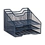 Staples 5-Compartment Metal Mesh File Organizer, Navy Blue (ST63830)~#|#~3C0E853A-4756-43C2-A35C54CEC3CFD714_sc7