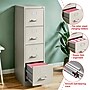 Staples Heavy Duty 4 File Drawer Vertical File Cabinet, Gray, Letter, 26.5"D (13445D)~#|#~3C2D6577-8D3E-428F-B7BAC32B8C49DF08_sc7