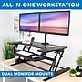 Mount-It! Mount-It! 36"W Manual Rectangular Adjustable Aluminum Standing Desk Converter, Black (MI-7934)~#|#~3C33CEAE-21A0-4748-858189376602801F_sc7