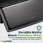Alpine Industries Stainless Steel Sanitary Napkin Disposal Receptacle, 10" x 3.74", Black (451-SSB-MK)~#|#~3C3C6B43-8FA4-4A4F-A71BCB2EDCE3C81C_sc7