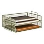 Staples Metal Mesh Side Loading Stackable Letter Tray, Letter Size, Sage Green, 2/Pack (ST63839)~#|#~3C6B48DF-DAD7-4888-9345804B066EED93_sc7