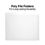 Staples File Folder, 3 Tab, Letter Size, Translucent Clear, 6/Pack (TR11863)~#|#~3C70CBC0-3EF5-4CEB-BC8C99678D1AA03B_sc7