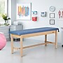 Viva Comfort Aristo Wood H-Brace Physician Exam Table with Paper Cutter and Holder, 500lbs. Capacity, Blue (ADI996-HBFP-BLU)~#|#~3CA41953-0141-4309-AD247415CBDF1BF2_sc7