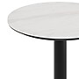 Flash Furniture Acadia 24" Round Wooden Dining Table with X-Base, White Faux Marble/Black Base (STRD24WMAT2222)~#|#~3CB0EA7C-48E4-4D06-B7B8D0E2B83B91E3_sc7
