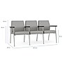 Lesro Mystic 3-Seat Tandem Seating, Open House Asteroid/Silver (MG3103.SSV-01OHAS)~#|#~3CB81077-BE3E-4911-BF3957246CA51D27_sc7