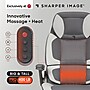 Sharper Image S-950 Heated Ergonomic Faux Leather Swivel Executive Massage Chair, Gray/White (52755M-GRYWHT)~#|#~3CC88AB5-311C-4698-A82CE45289C62B73_sc7